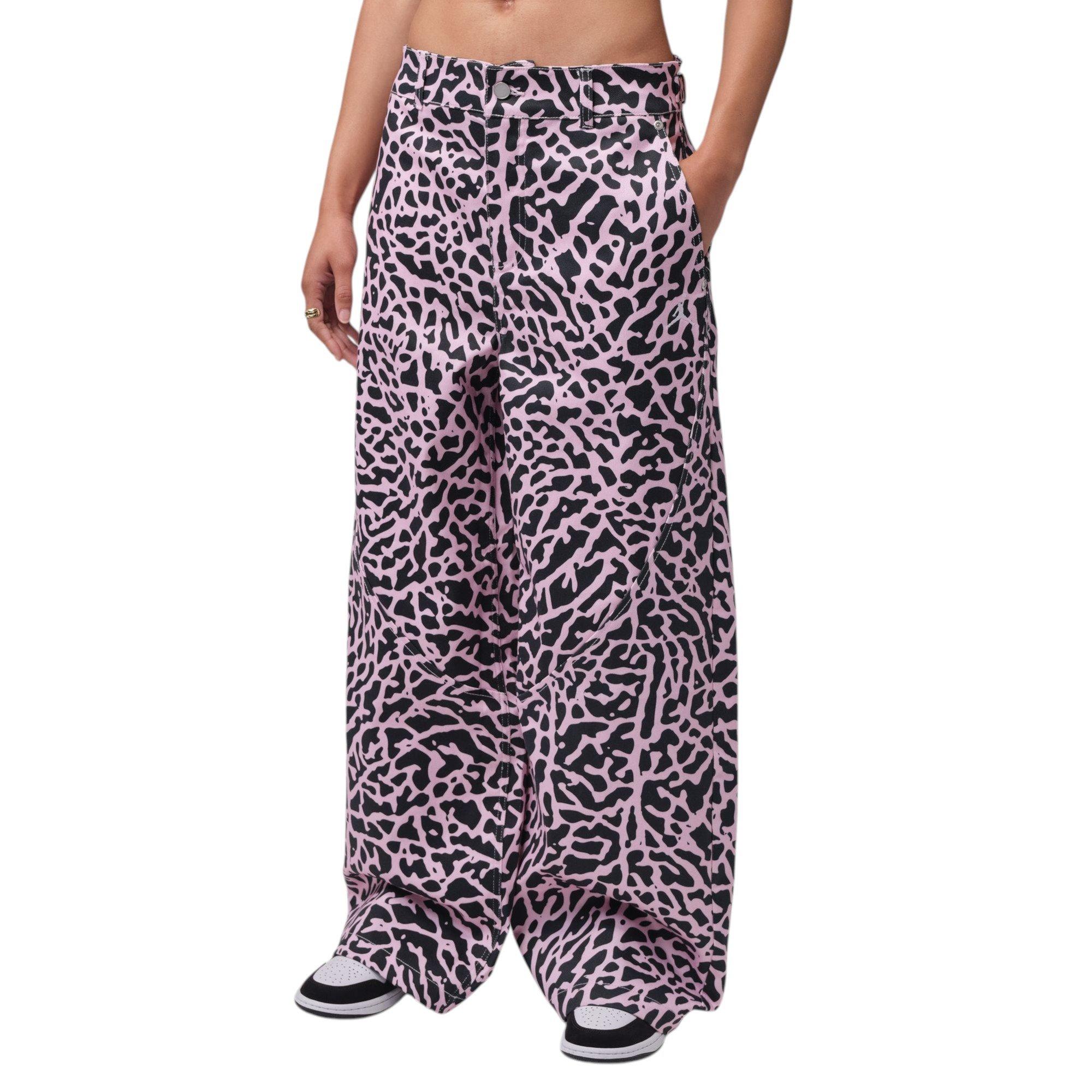 FA26 GEL CHEETAH BARREL PANT - RED